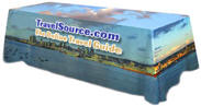 Full Color Printed Table Cover For 8 Foot Long Table