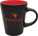 21376-12 oz. Red Interior Noir Duo-tone Mug