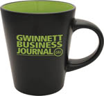 21379-12 oz. Lime Green Interior Noir Duo-Tone Mug
