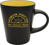 21383-12 oz. Yellow Interior Noir Duo-Tone Mug