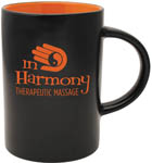 33385-14 oz. Midnight Cafe Collection w Orange Interior