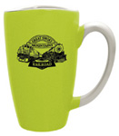 3588- 17 oz. Glee Lime Green Smile Cafe Grande