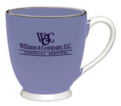 3880-20 oz. Ocean Blue Footed Bistro Mug