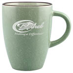 4921-13 oz. Light Green Speckled Taza Mug