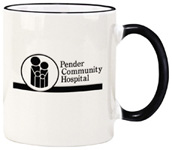 742-11 oz. Black Duo Tone Mug