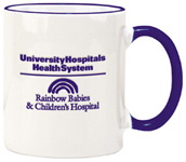 744-11 oz. Blue Duo-Tone Mug
