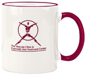 745-11 oz. Maroon Duo-Tone Mug