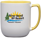 8783-17 oz. Yellow Duo Tone Noble Mug