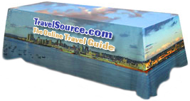 Full Color Printed Table Cover For 8 Foot Long Table