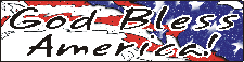God Bless America Stickers